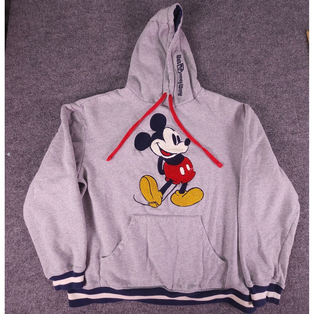 Disney Mickey Mouse‎ Walt Disney World Loop Embroidered Hoodie Sweatshirt Medium